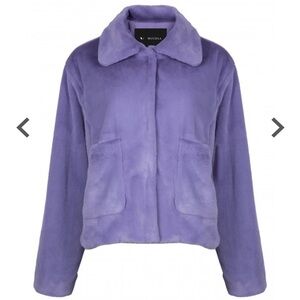 Muubaa
Delilah Retro Collar Faux Fur Coat